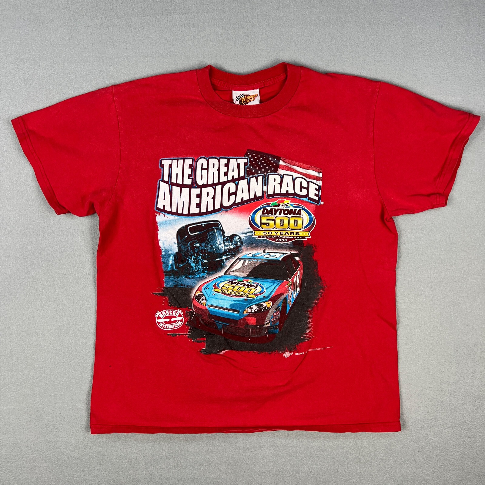Daytona 500 Nascar T Shirt Mens Large Great American Race 50 Years 2008